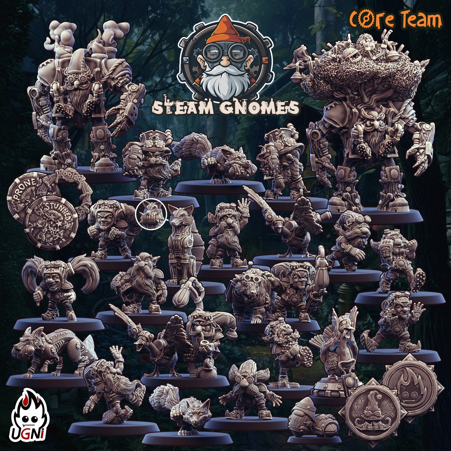 Gnome Team Fantasy Football UGNI Miniatures - TheMajorLab