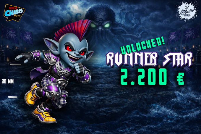 Sons of Kraken Chibi Dark Elves for fantasy football miniature tabletop game Big Head Chibis (Copy) - TheMajorLab