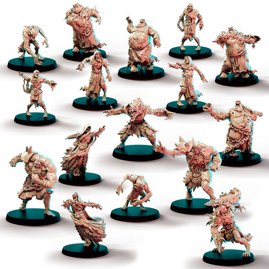 Bowl Nocron Necromantic Team - High Quality Miniatures for Fantasy Football Game – Big Child Creative