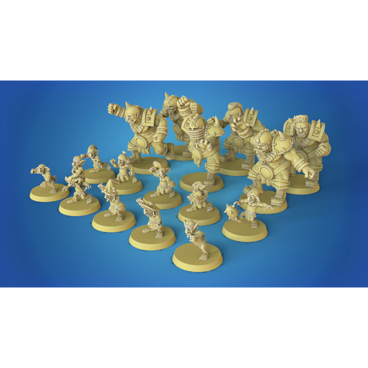 Ogre Team for Fantasy Football Miniature Tabletop Game Calaveerd3D