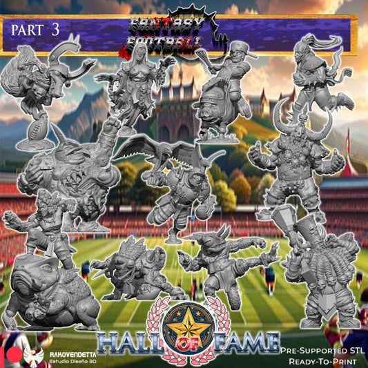 Hall of Fame 3 - Star Players bundle for Fantasy Football Miniature Game Rakovendetta