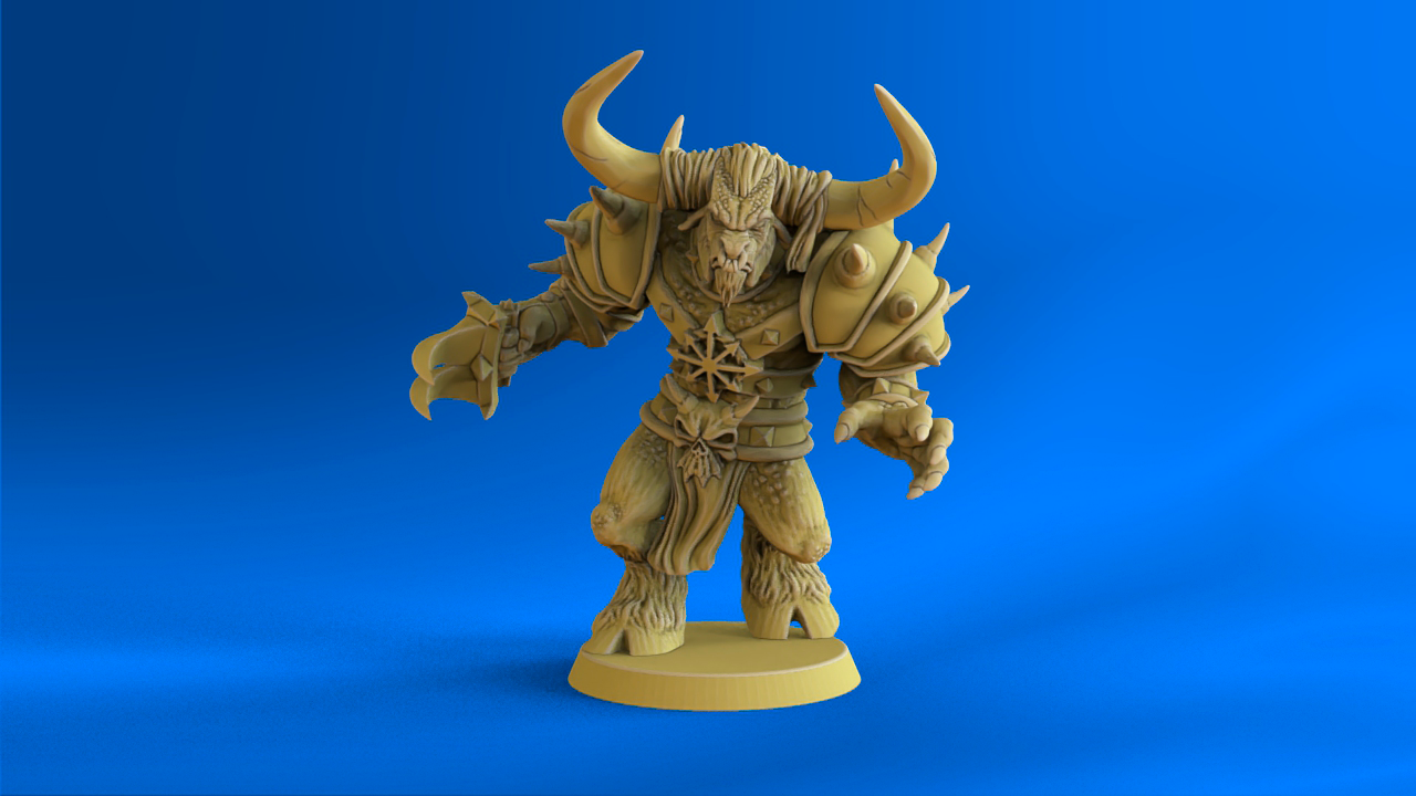 Servant of Chaos – 19 High-Quality 3D Print Chaos Chosen Miniatures | Blood Fantasy Football Bowl | Calaverd3D
