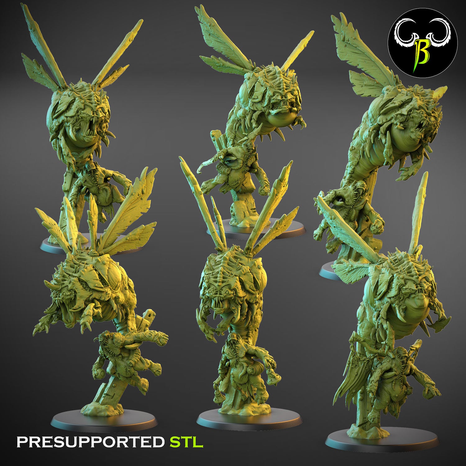 Maggot Bombers - Dark Legion - Chaos Army -  Clay Beast Creations - TheMajorLab