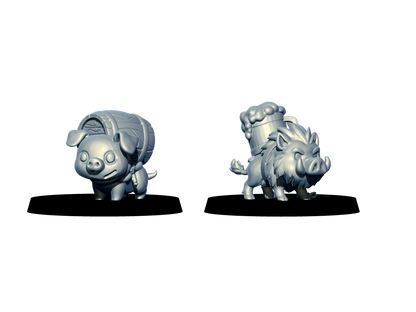 Northmen Chibis – 18 Miniatures High Quality Resin Blood Fantasy Football Bowl Team – Big Head Chibis