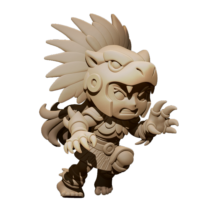 Chibi Amazons – Amazon Fantasy Football Team – High Quality Resin Miniatures – Big Head Chibi