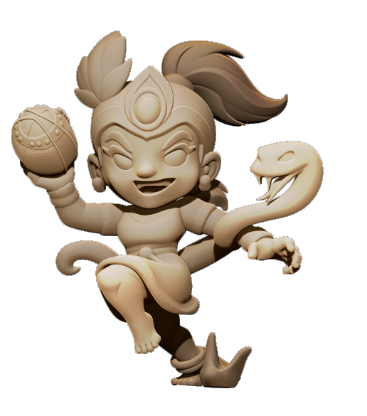 Chibi Amazons – Amazon Fantasy Football Team – High Quality Resin Miniatures – Big Head Chibi