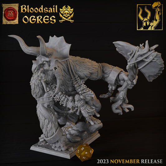 Custom 3d Print Miniature Beast - 100x150 base