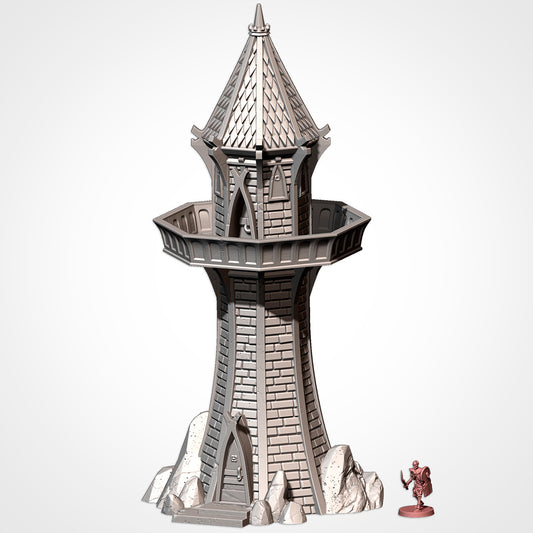 Elven Tower Terrain – Fantasy Skirmish Scenery for DnD, Warhammer AoS & Tabletop Wargames Txarli