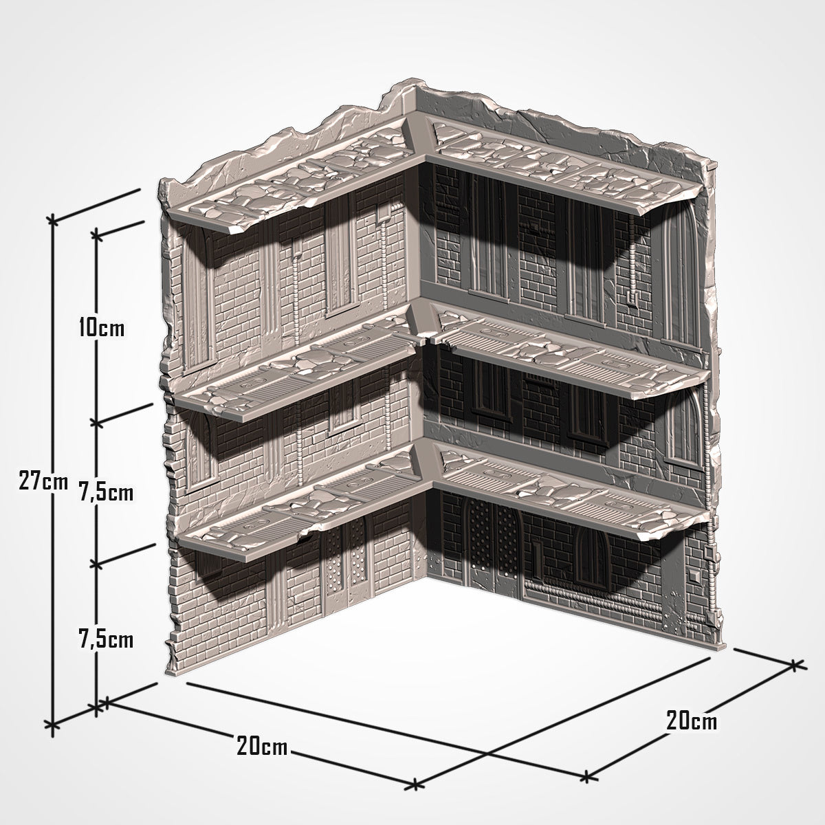 UKTC-Compatible Ruins – Tournament-Ready Terrain for Grimdark Sci-Fi Wargames like Warhammer 40K Txarli Factory