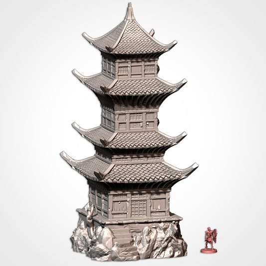 Oriental Building Terrain – Fantasy RPG Scenery for Dungeons & Dragons, Warhammer Tabletop Games Txarli Factory