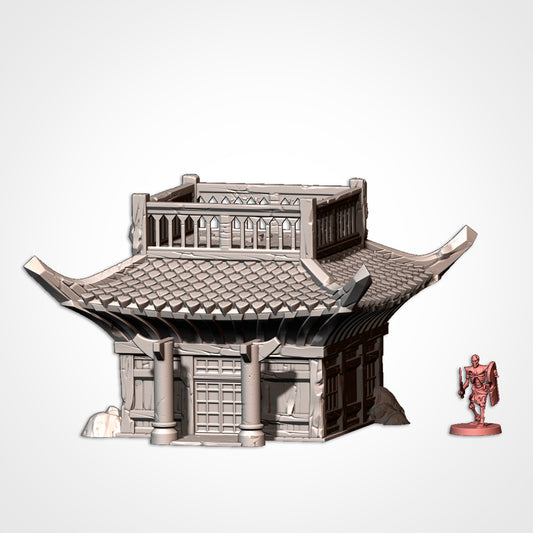 Oriental Building Terrain – Fantasy RPG Scenery for Dungeons & Dragons, Warhammer Tabletop Games Txarli Factory