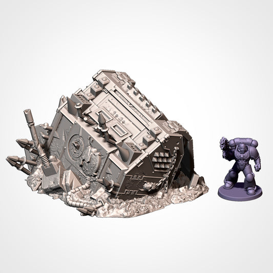 Destroyed Panzer & Tank Wrecks – Realistic Battlefield Ruins for Grimdark & Historical Wargames