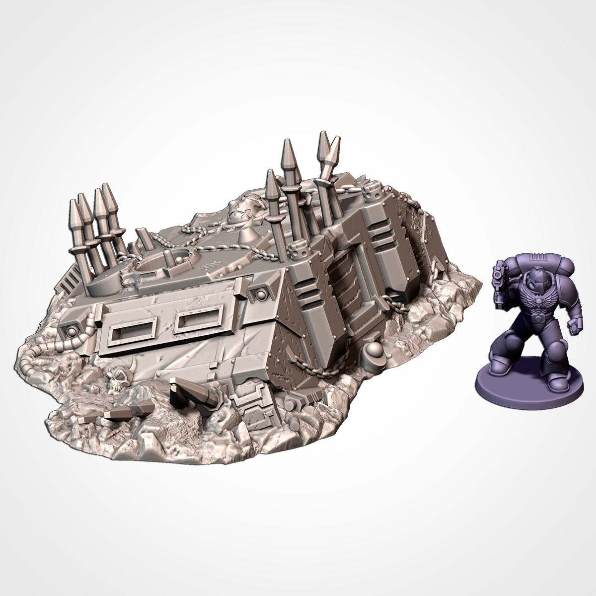 Destroyed Panzer & Tank Wrecks – Realistic Battlefield Ruins for Grimdark & Historical Wargames