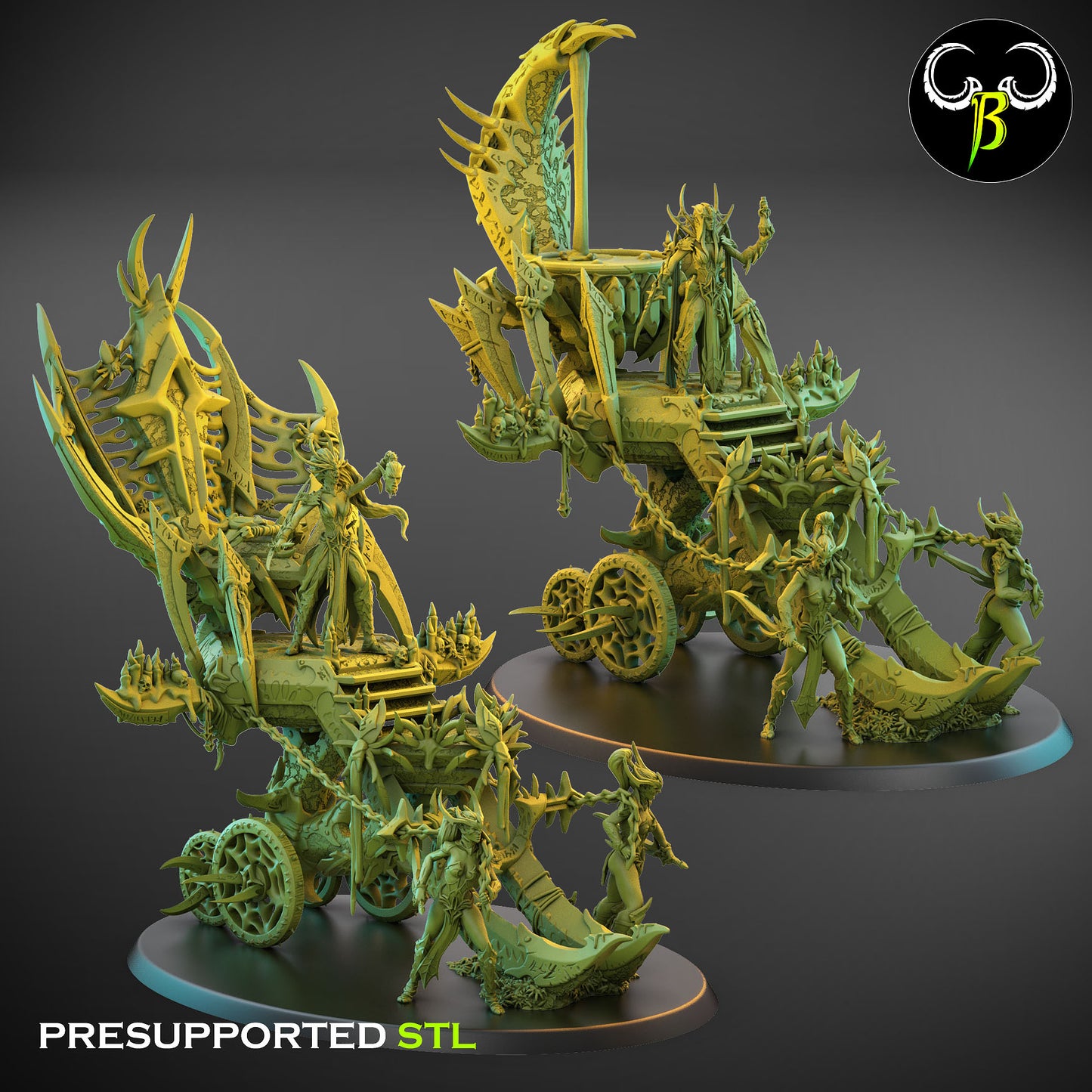 Altar of the Eight - Cult of the EIGHT - Dark Elves army - Clay Beast Creations - TheMajorLab