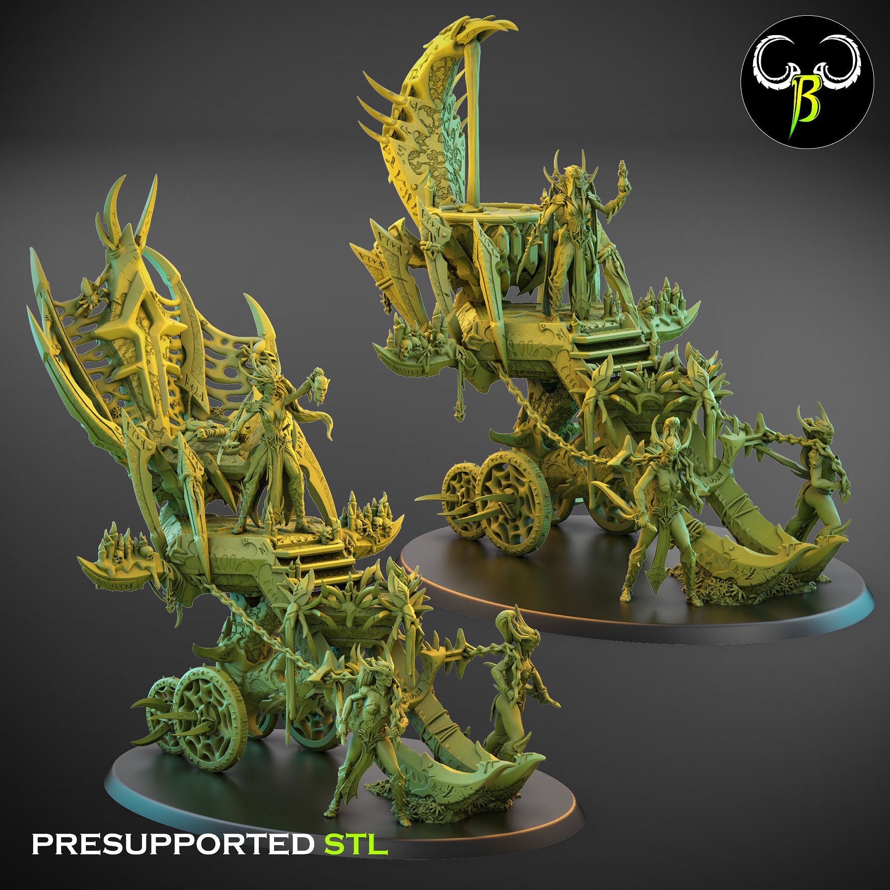 Altar of the Eight - Cult of the EIGHT - Dark Elves army - Clay Beast Creations - TheMajorLab