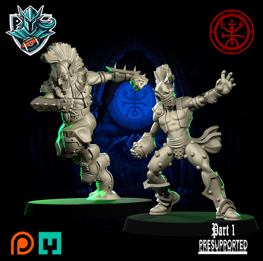The Pro Eleven Alliance Team for Fantasy Football Miniature Tabletop Game Torchlight Models