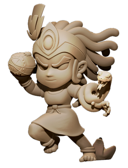 Chibi Amazons – Amazon Fantasy Football Team – High Quality Resin Miniatures – Big Head Chibi