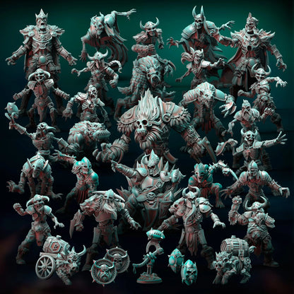 Frozen Ravagers Undead Necromantic Horror Norseman Team Fantasy Football Punga Miniatures