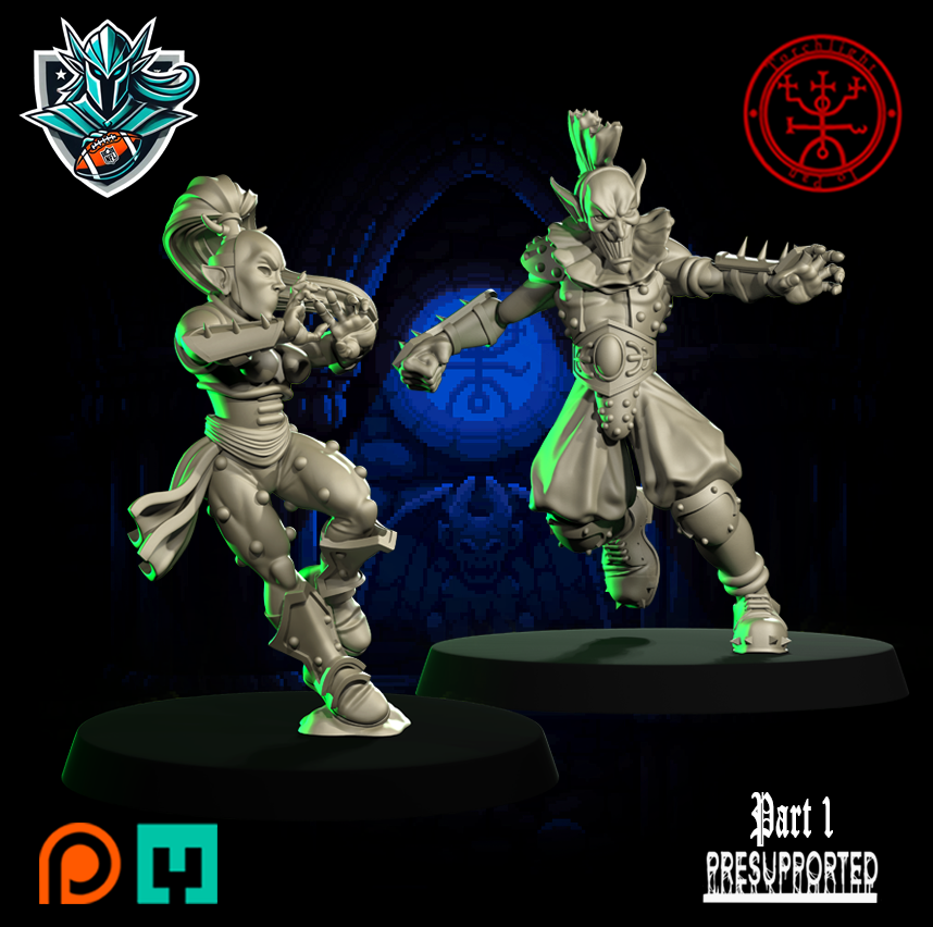 The Pro Eleven Alliance Team for Fantasy Football Miniature Tabletop Game Torchlight Models