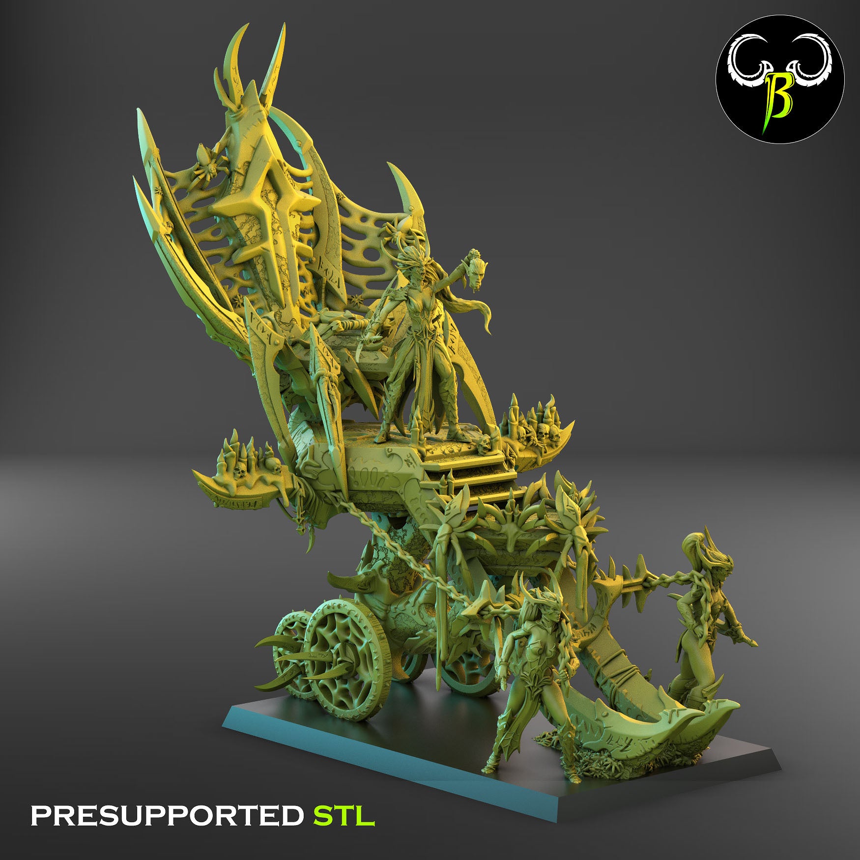 Altar of the Eight - Cult of the EIGHT - Dark Elves army - Clay Beast Creations - TheMajorLab