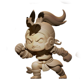 Chibi Amazons – Amazon Fantasy Football Team – High Quality Resin Miniatures – Big Head Chibi