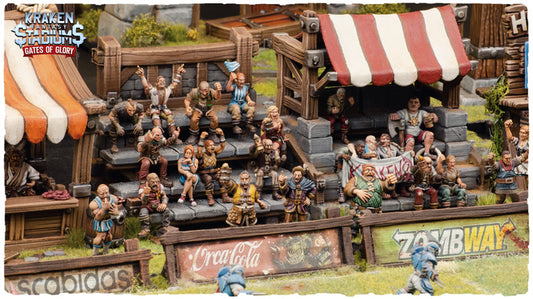 Kraken Stadium Gates of Glory New Bleachers for Fantasy Football Tabletop Miniature Game - Kraken 3D Studios