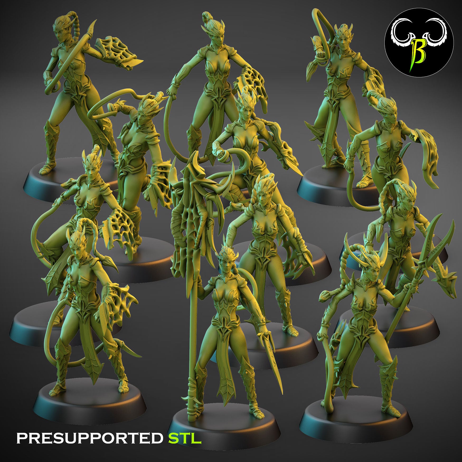 Blade Spider’s Cultist squad - CULT OF THE EIGHT - Dark Elves army - Clay Beast Creations - TheMajorLab