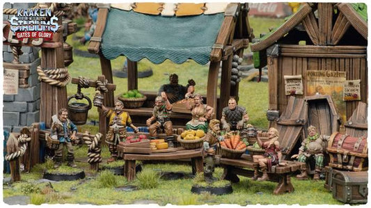 Kraken Stadium Gates of Glory Props - High Quality Miniatures for Fantasy Football Tabletop - Kraken 3D Studios