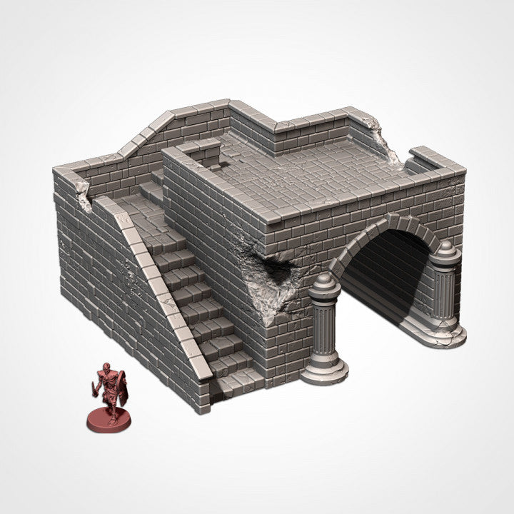 Tabletop Terrain Medieval Bridge for Warhammer Age of Sigmar aos 4th edition 40k Dungeons and Dragons wargame mordheim Txarli Factory - TheMajorLab