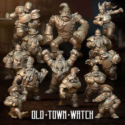 Old Town Watch as Old World Union – High Quality Miniatures for Fantasy Football Game – Punga Miniatures - TheMajorLab