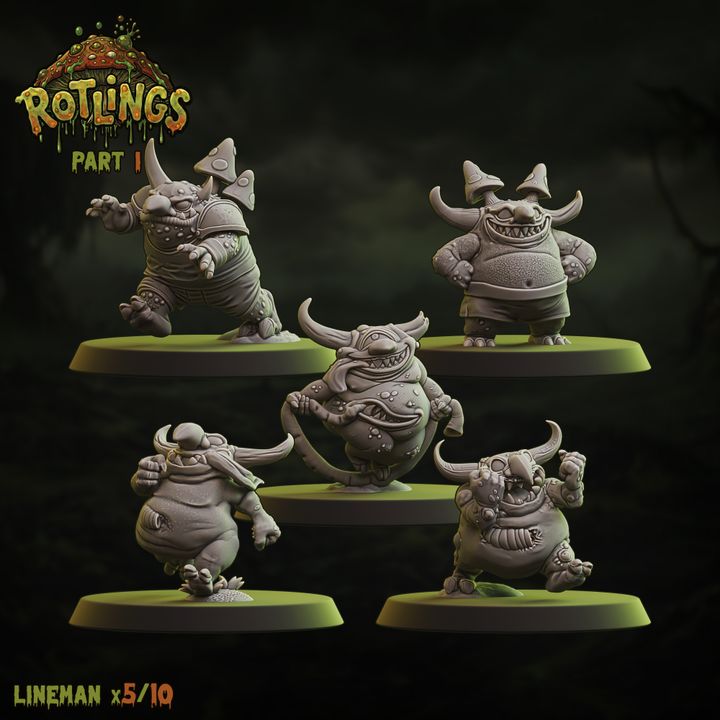 Runtlings - Runt Team for Fantasy Football Miniature Tabletop Game - UGNI Miniature - TheMajorLab