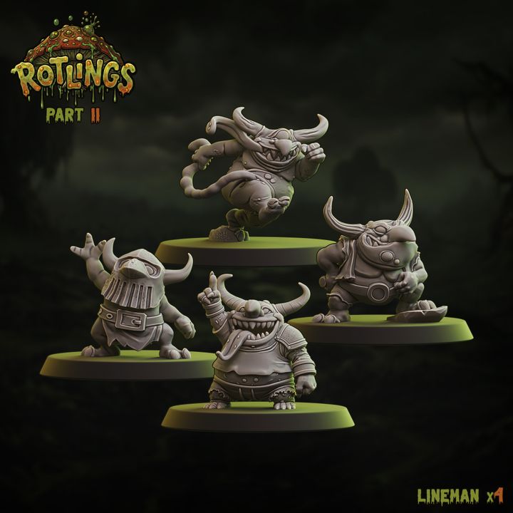 Runtlings - Runt Team for Fantasy Football Miniature Tabletop Game - UGNI Miniature - TheMajorLab