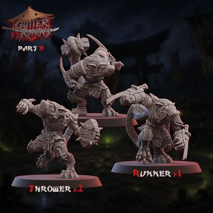 Gutter Ronins - Ratmen Team - UGNI Miniatures