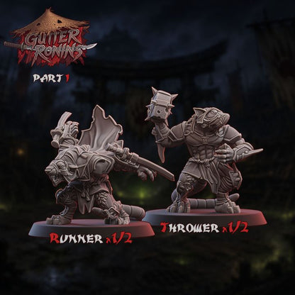 Gutter Ronins - Ratmen Team - UGNI Miniatures