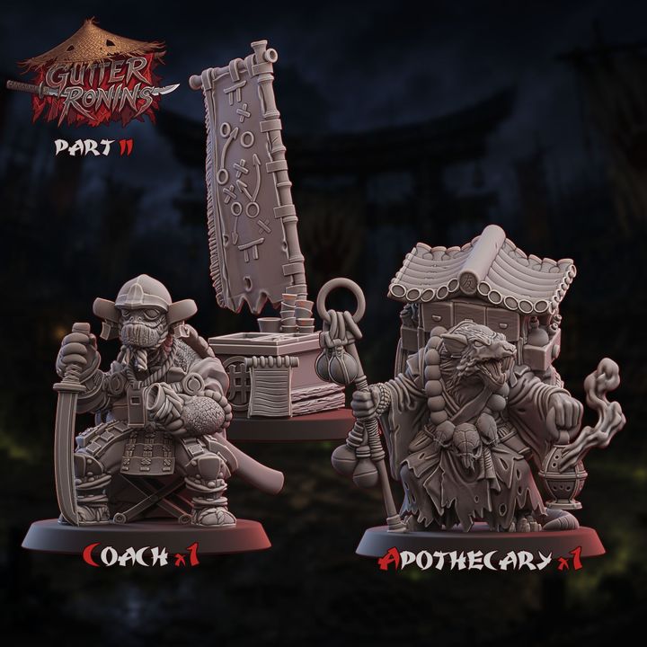 Gutter Ronins - Ratmen Team - UGNI Miniatures