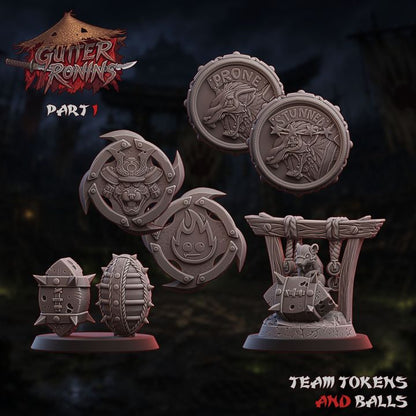 Gutter Ronins - Ratmen Team - UGNI Miniatures
