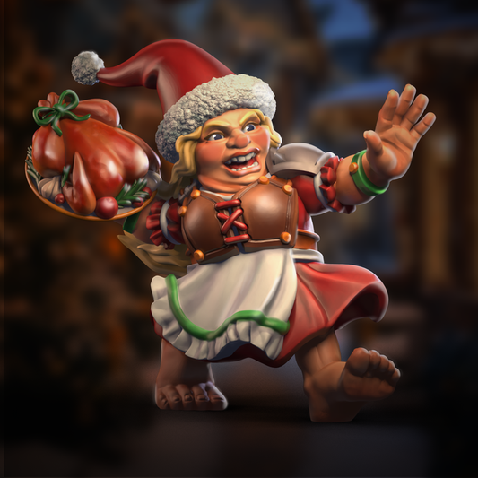 Santa Sindy Halfling Chef Star Player Fantasy Football Punga Miniatures