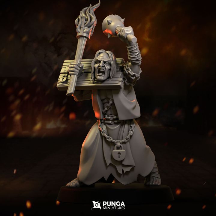 10x Flagelliants Human Warband Punga Miniatures