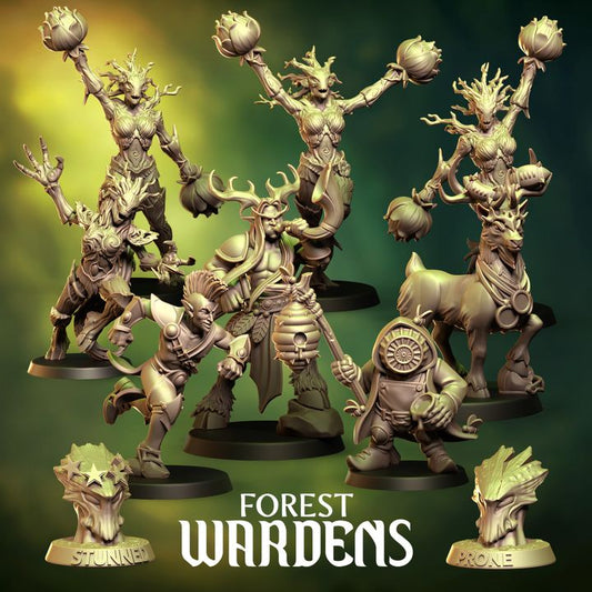Forest Wardens - Wood Elves - Team for Fantasy Football Miniature Tabletop Game - Punga Miniature - TheMajorLab