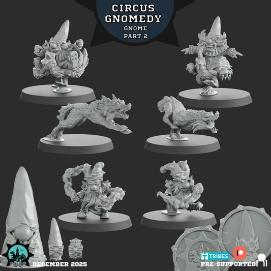Gnome Circus Gnomedy Team for Fantasy Football Miniature Game Realm of paths