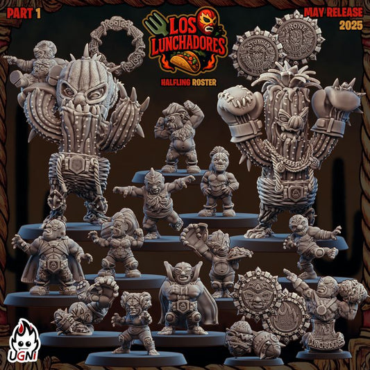 Los Lunchadores (Gnome Version) – Gnome – High Quality Miniatures for Fantasy Football Game – UGNI Miniatures
