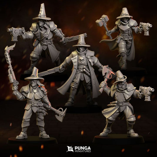 Sci-FI Witch Hunters Warband Punga Miniatures Grimdark Future