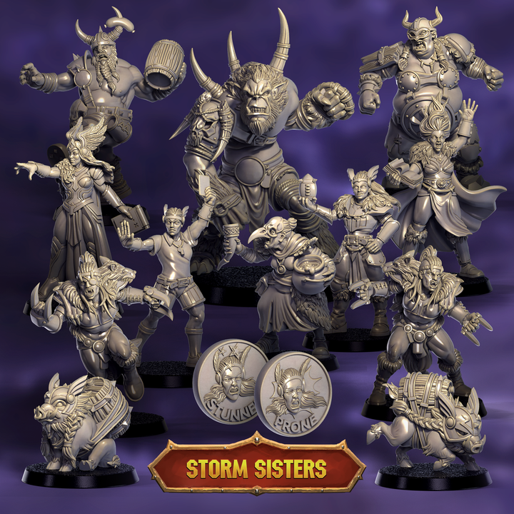 Storm Sisters Support stuff - Punga Miniatures