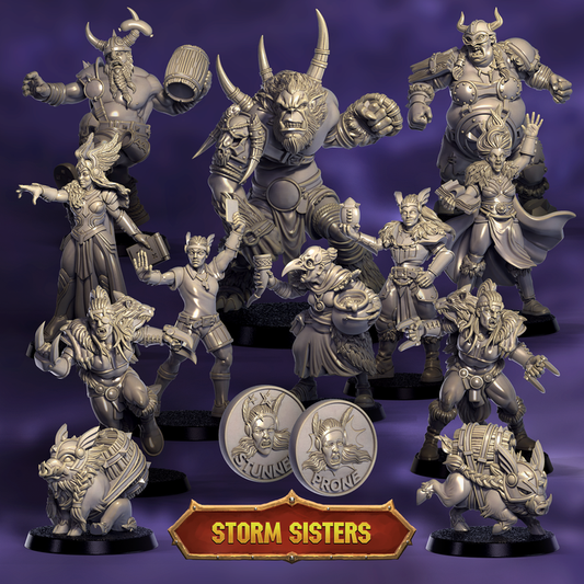 Storm Sisters Support stuff - Punga Miniatures - TheMajorLab