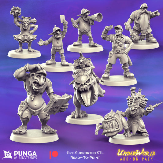 Underworld Team for Fantasy Football Miniature Tabletop Game Puna Miniatures
