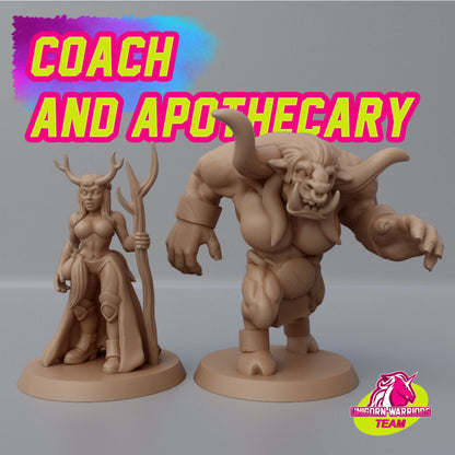 Unicorn Team Amazons Miniatures for Fantasy Football Tabletop Games Cosmondo