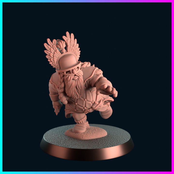 Boudiccas Bashers Dwarf team for Fantasy Football Miniature Tabletop Game Kool Kiwi