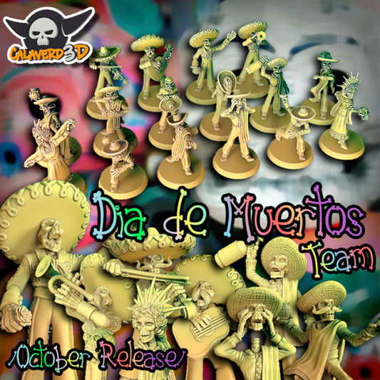 Dia de Muertos Team Undead Tomb Kings Fantasy Football Calaverd3D