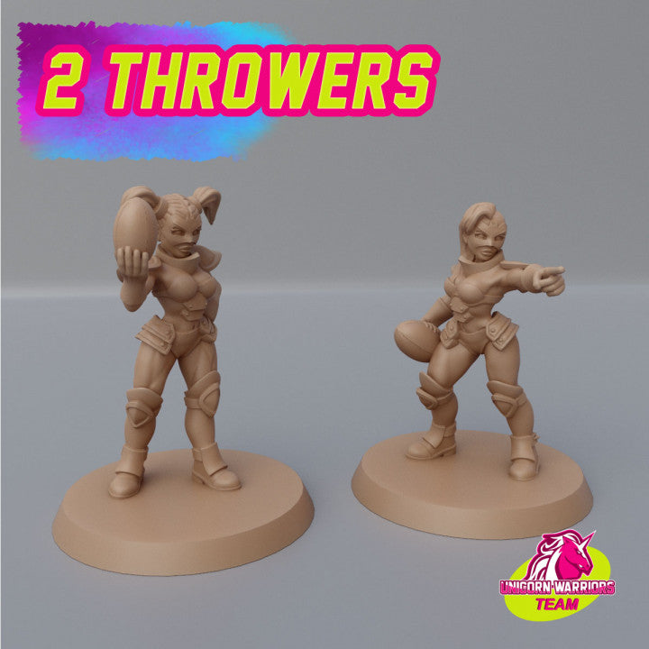 Unicorn Team Amazons Miniatures for Fantasy Football Tabletop Games Cosmondo