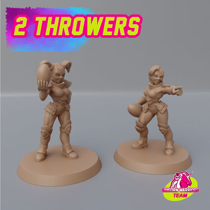 Unicorn Team Amazons Miniatures for Fantasy Football Tabletop Games Cosmondo